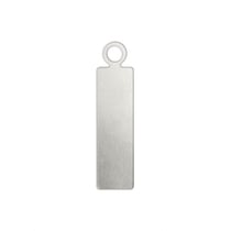 Lot de 20 pendentifs Impress Art - Rectangle - Aluminium - 1,60 x 0,48 cm