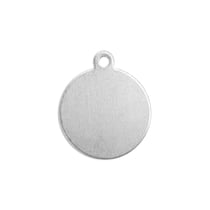 Lot de 15 pendentifs Impress Art - Rond - Aluminium - 1,6 cm