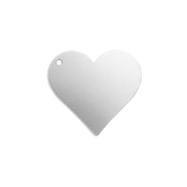 Lot de 20 pendentifs Impress Art - Cœur - Aluminium - 1,91 cm