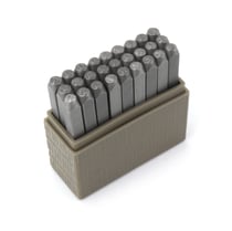 Set de tampons Impress Art - Poinçons en métal pour estampage de bijoux - Alphabet majuscule Typewriter