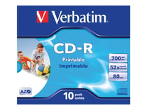 Verbatim - CDR 80Min/700Mo 48x Boite de 10.