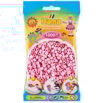 Sachet de perles Hama - 5 mm - rose tendre - 1000 perles