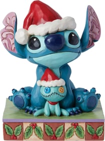 Figurine Enesco - Lilo et Stitch - Stitch et Scrump Père Noël