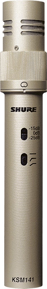 Shure - Micro instrument statique cardioide/omni KSM141-SL