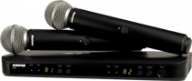 Shure BLX288E-SM58 - Système sans fil pour voix deux canaux avec deux émetteurs à main SM58