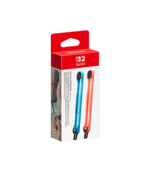 Paire de dragonnes Joy-Con 2 bleu clair / rouge clair