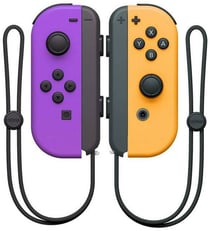 Paire de manettes Joy-Con Violet Néon & Néon Orange pour Nintendo Switch