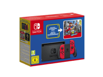 Console Nintendo Switch™ rouge + Super Mario Odyssey™ (code de téléchargement)