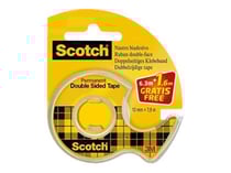 Dévidoir Rouleau scotch double face 12mmx 6m + 25% gratuit
