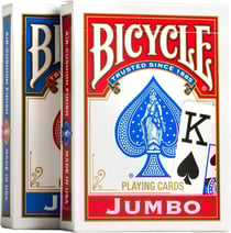 Jeu de 54 cartes Bicycle - Jumbo - Lot de 2