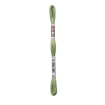 Fil à broder DMC - Coton Retors Mat - Vert cœur de laitue 2472
