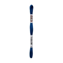 Fil à broder DMC - Coton Retors Mat - Bleu Gentiane métallisé 2825