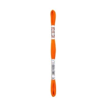 Fil à broder DMC - Coton Retors Mat - Orange Fluo 2947