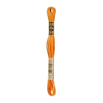 Fil à broder DMC - Mouliné spécial - Orange citrouille ombré  n°51