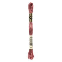 Fil à broder DMC - Mouliné spécial - Bois de rose n°223