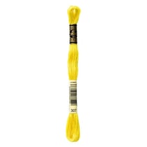 Fil à broder DMC - Mouliné spécial - Jaune citron n°307