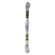 Fil à broder DMC - Mouliné spécial - Chrome métallisé n°415