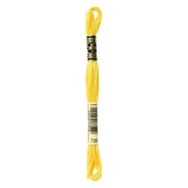 Fil à broder DMC - Mouliné spécial - Jaune mimosa n°726