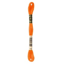 Fil à broder DMC - Mouliné spécial - Orange n°740