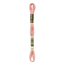 Fil à broder DMC - Mouliné spécial - Rose aurore n°761