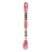 Fil à broder DMC - Mouliné spécial - Fard à joue rose n°899