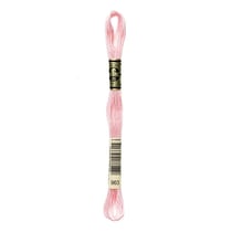 Fil à broder DMC - Mouliné spécial - Rose dragée n°963