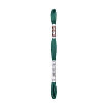 Fil à broder DMC - Coton Retors Mat - Vert étang 2135