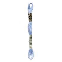 Fil à broder DMC - Mouliné spécial - Fleur de lin bleue n°3840