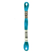 Fil à broder DMC - Mouliné spécial - Bleu lagon n°3844
