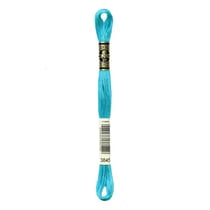 Fil à broder DMC - Mouliné spécial - Turquoise n°3845