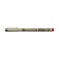 Feutre Pigma Micron - Sakura - rouge 0,50 mm