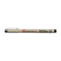 Feutre Pigma Graphic noir pointe ogive 2mm calligraphie