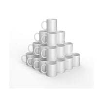 Lot de 36 mugs personnalisables Cricut™ - Céramique - Blanc - 340 ml