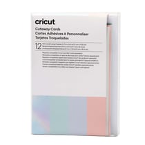 Lot de 12 cartes adhésives à personnaliser Cricut™ - Pastel - 12,1 x 16,8 cm