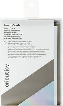 Lot de 12 inserts de cartes Cricut™ - Gris - 11,4 x 15,9 cm