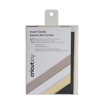 Lot de 12 inserts de cartes Cricut Joy ™- Neutre - 10,7 x 13,9 cm