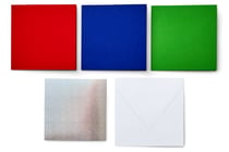 Lot de 42 inserts de cartes Cricut™ - Ecailles Arc-en-ciel - 12,1 x 12,1 cm