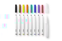 Lot de 9 marqueurs et pinceau aquarelle Cricut™ - Couleurs assorties