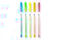 Lot de 5 stylos à encre gel pailleté Cricut™ - Fluo - Pointe moyenne