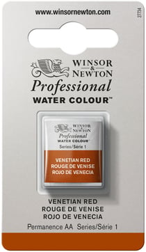 1/2 godet - Peinture aquarelle Winsor & Newton - Rouge de Venise n°678 - Extra fine - Opaque