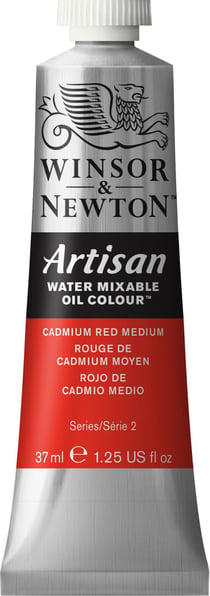 Peinture à l'huile - Artisan - 37ml - rouge de cadmimum moyen