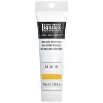 Tube 59 ml de peinture acrylique Liquitex Heavy Body série 2 - Or iridescent - Extra-fine