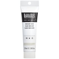 Tube 59 ml de peinture acrylique Liquitex Heavy Body série 2 - Blanc irisé - Extra-fine