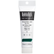 Tube 59 ml de peinture acrylique Liquitex Heavy Body série 1 - Vert phtalocyanine nuance bleue - Extra-fine