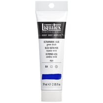 Tube 59 ml de peinture acrylique Liquitex Heavy Body série 1 - Outremer foncé nuance verte - Extra-fine