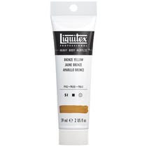 Tube 59 ml de peinture acrylique Liquitex Heavy Body série 1 - Jaune bronze - Extra-fine