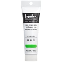 Tube 59 ml de peinture acrylique Liquitex Heavy Body série 3 - Vert émeraude clair - Extra-fine