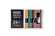 Lot de 24 tubes 22 ml de peinture Liquitex Color sets - Couleurs assorties