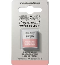 1/2 godet - Peinture aquarelle Winsor & Newton - Rose de poterie n°537 - Extra fine - Semi-opaque