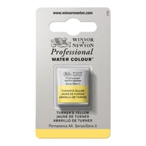 1/2 godet - Peinture aquarelle Winsor & Newton - Jaune de Turner n°649 - Extra fine - Opaque